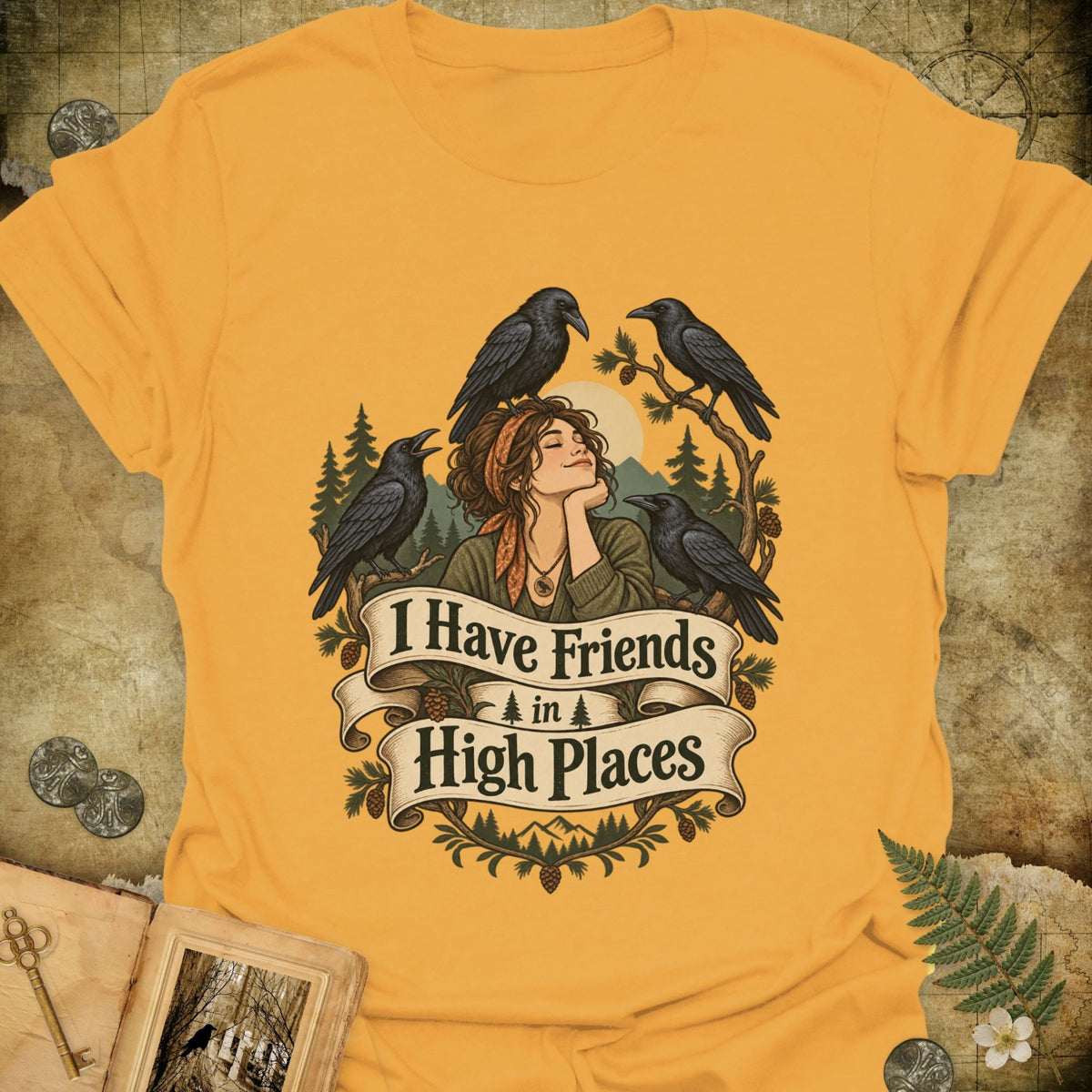 TLWIF Studio | Gold | Friends In High Places T-Shirt