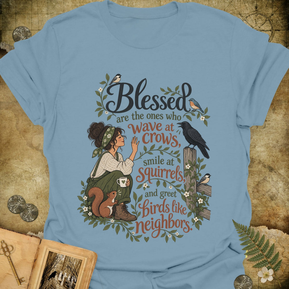 TLWIF Studio | Stone Blue | Blessed Are Those T-Shirt