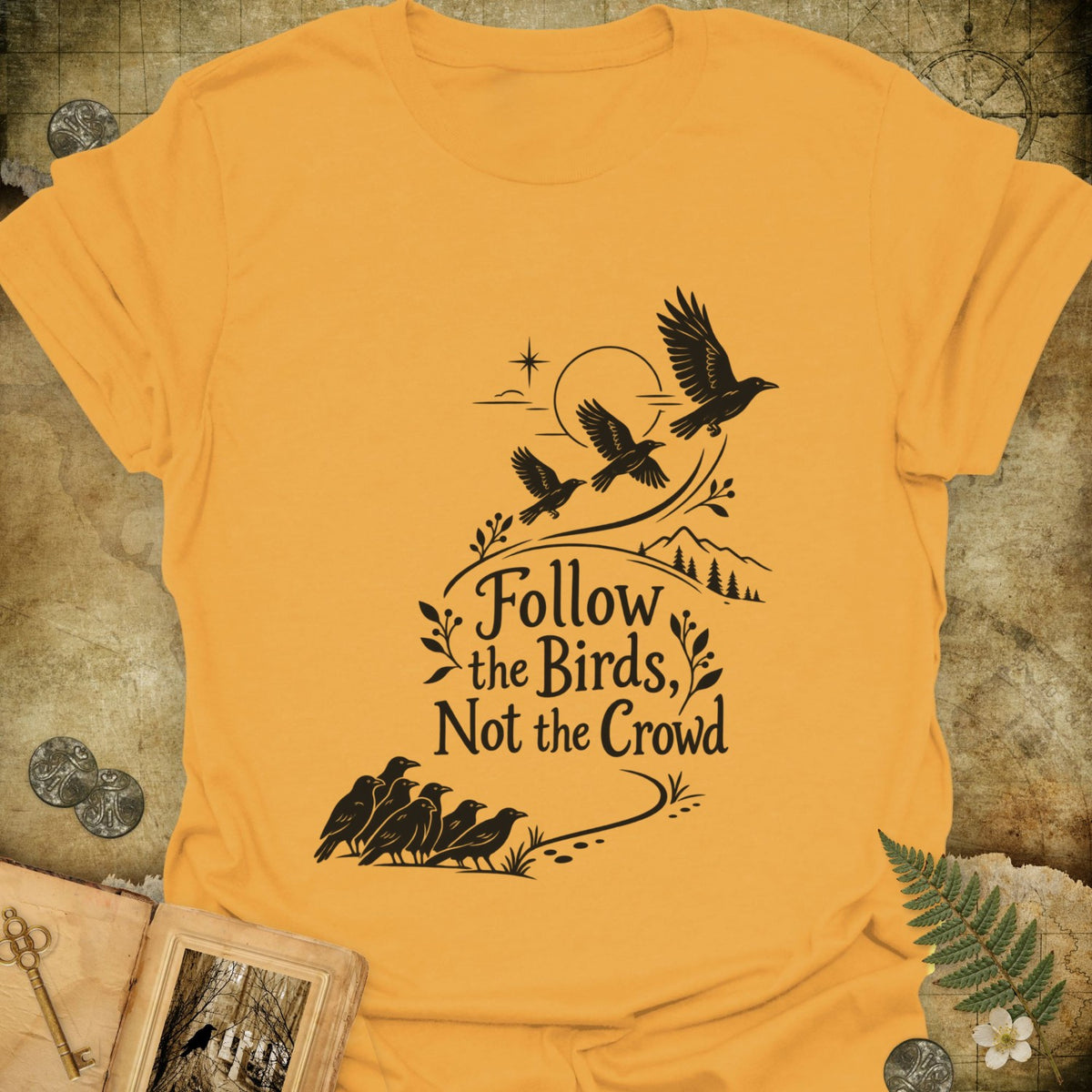 TLWIF Studio | Gold | Follow The Birds T-Shirt