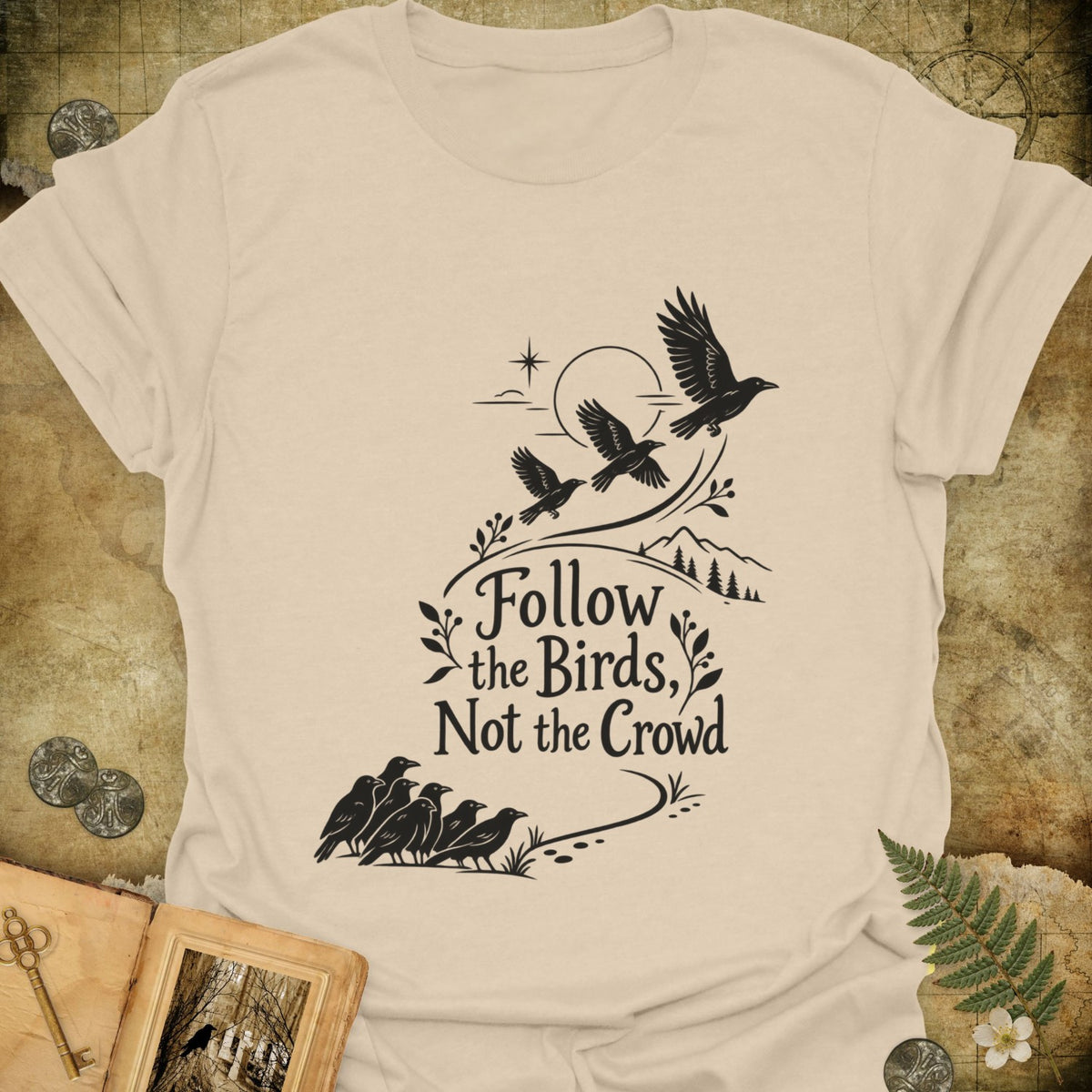 TLWIF Studio | Sand | Follow The Birds T-Shirt
