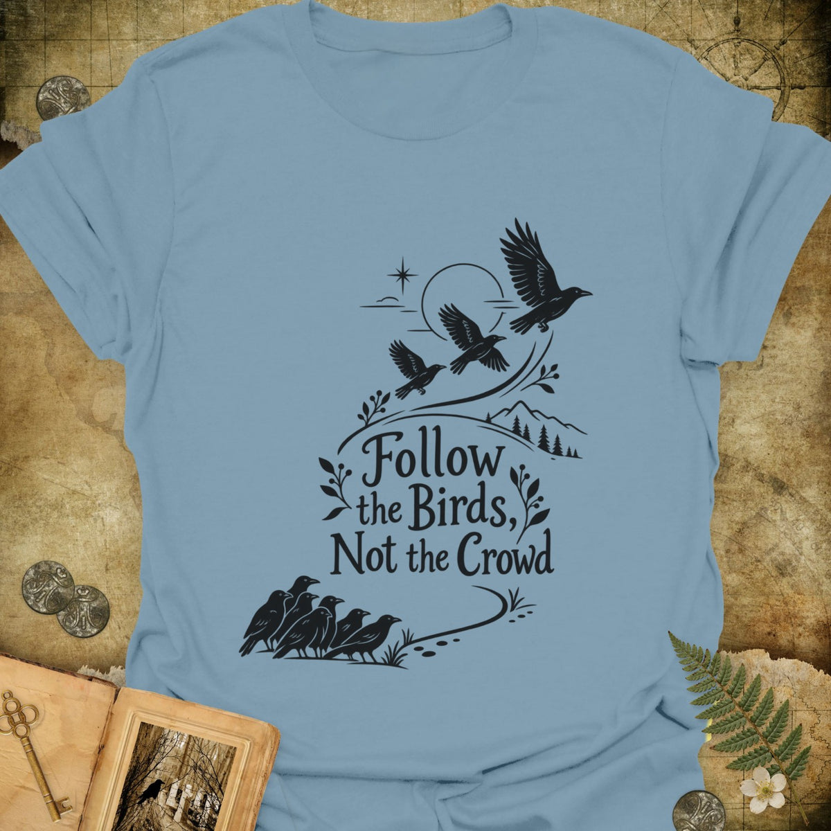 TLWIF Studio | Stone Blue | Follow The Birds T-Shirt