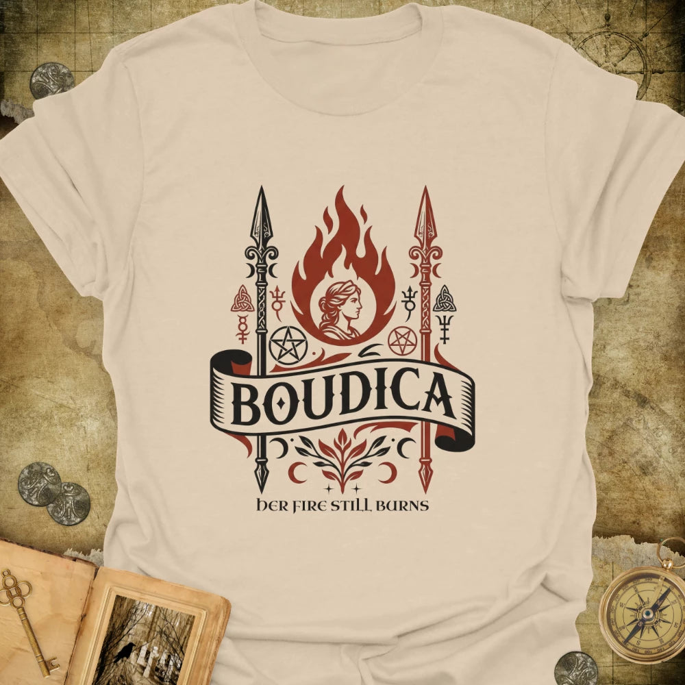 Boudica - Her Fire Still Burns T-Shirt