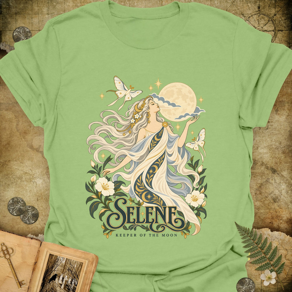 Selene - Keeper Of The Moon T-Shirt - Kiwi
