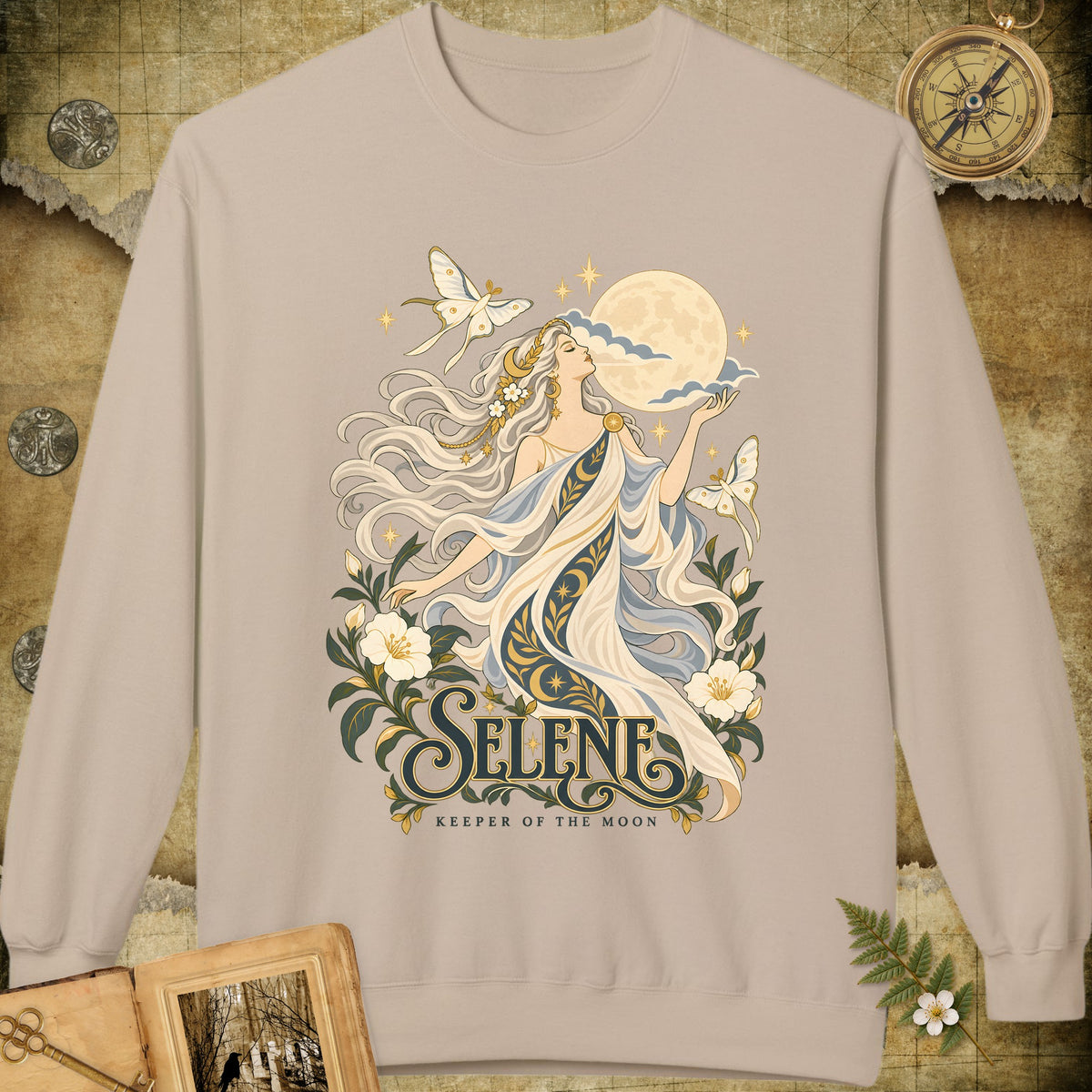 Selene - Keeper Of The Moon Sweatshirt - Sand