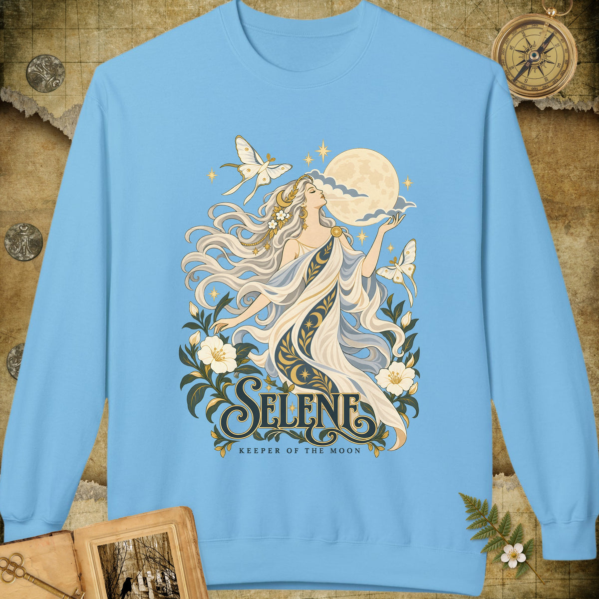 Selene - Keeper Of The Moon Sweatshirt - Sky