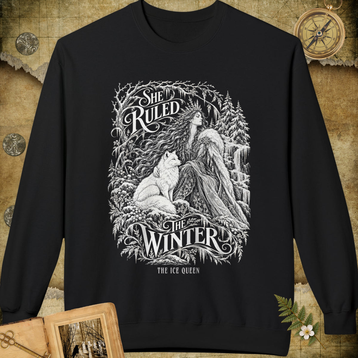 She Ruled Winter Sweatshirt - Black