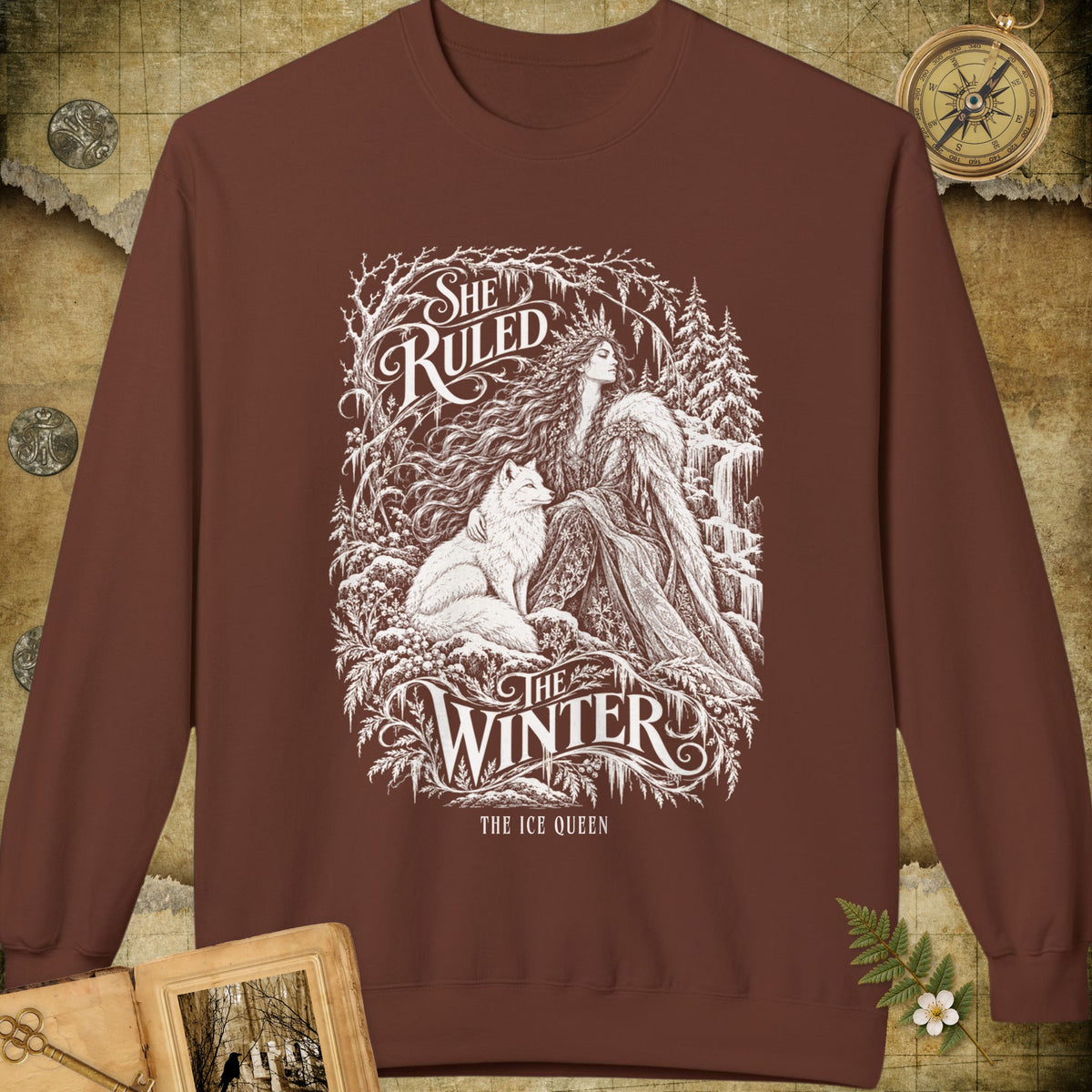 She Ruled Winter Sweatshirt - Cocoa