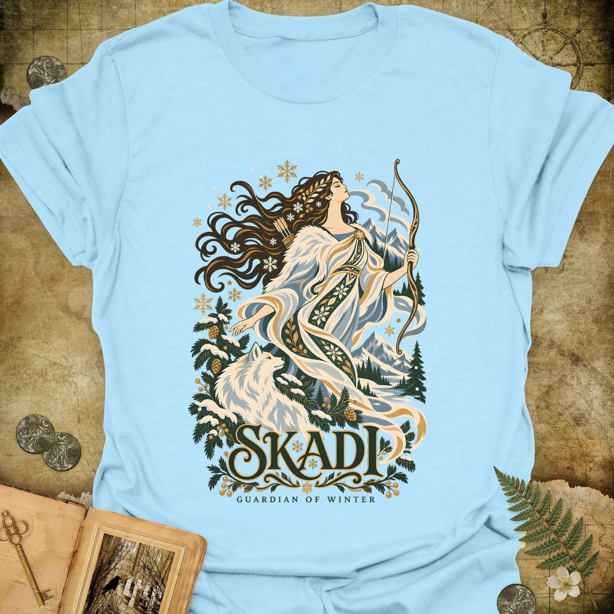 Skadi - Guardian Of Winter T-Shirt - Light Blue