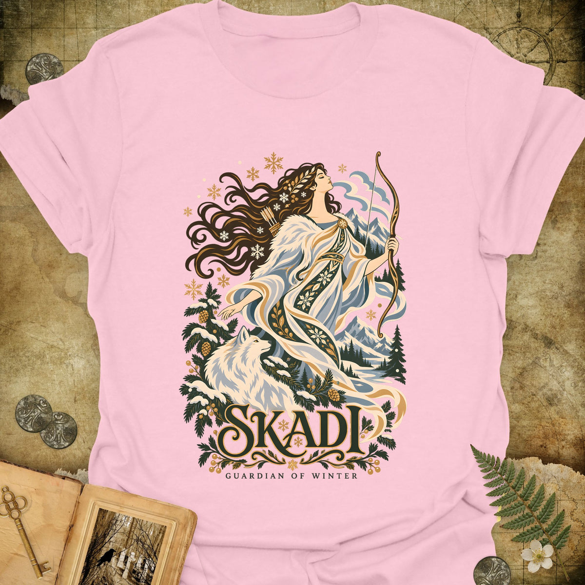 Skadi - Guardian Of Winter T-Shirt - Light Pink