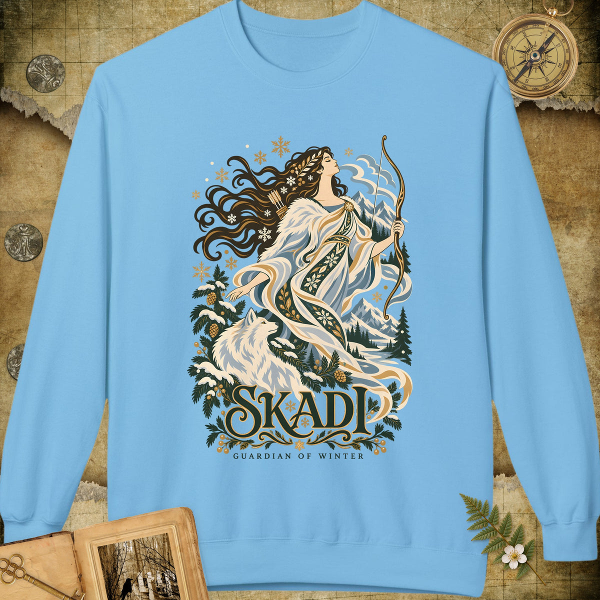 Skadi - Guardian Of Winter Sweatshirt - Sky