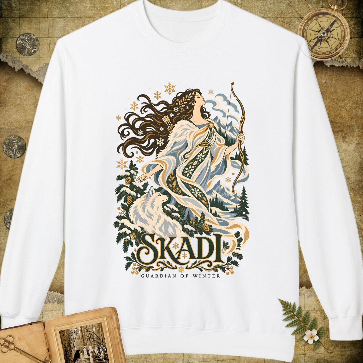 Skadi - Guardian Of Winter Sweatshirt - White