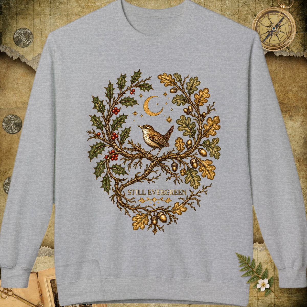 Still Evergreen Sweatshirt - Sport Grey