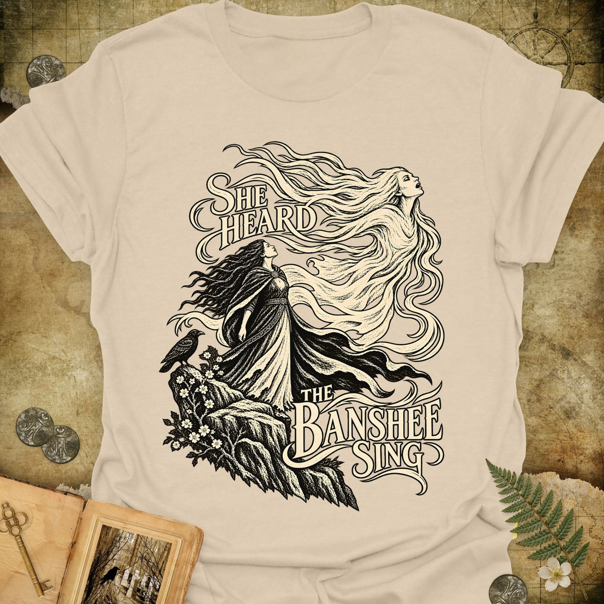 The Banshee Sings T-Shirt - Sand