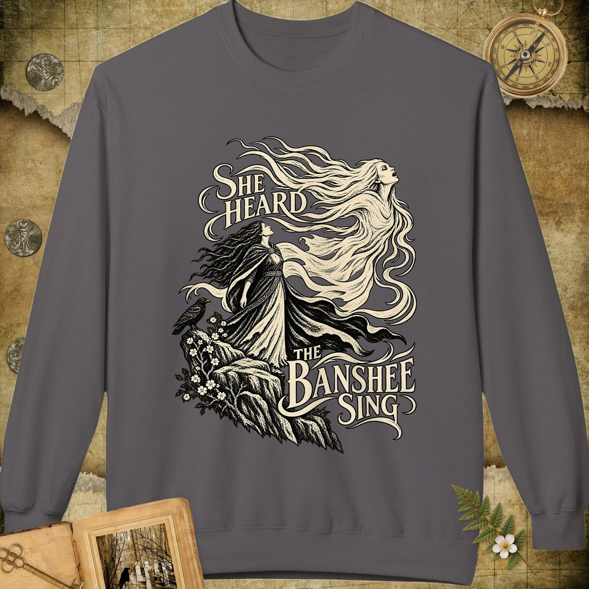 The Banshee Sings Sweatshirt - Charcoal