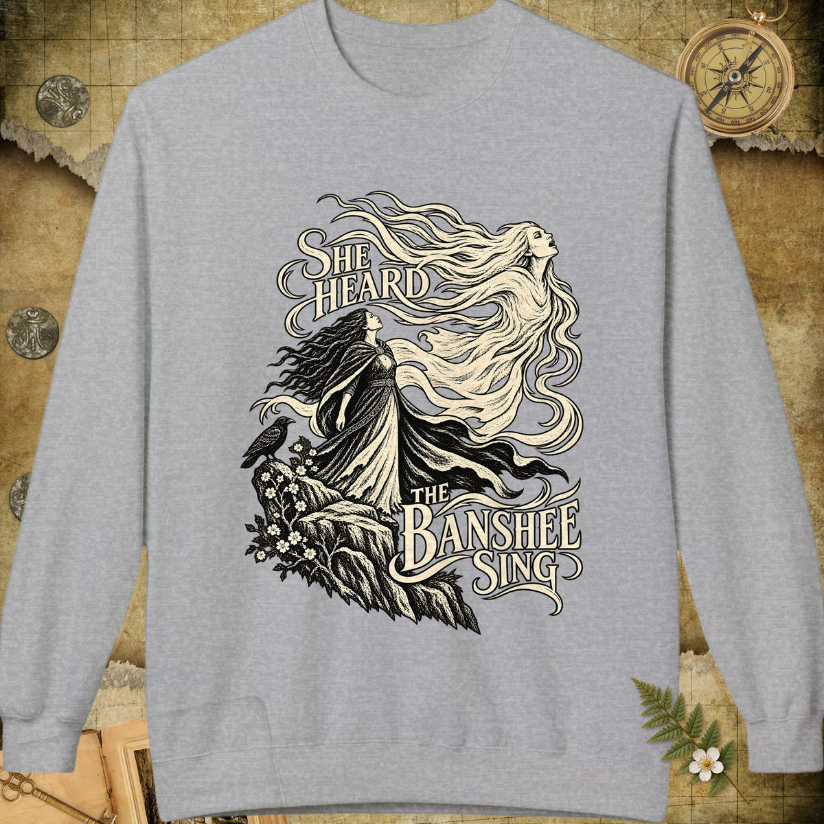 The Banshee Sings Sweatshirt - Sport Grey