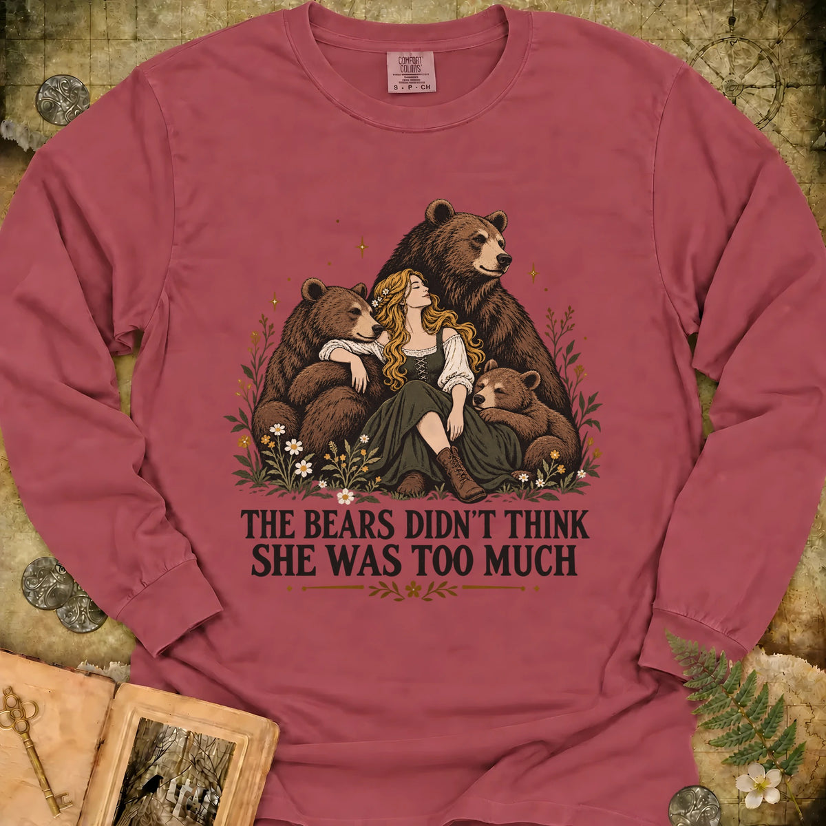 The Bears Long Sleeve T-Shirt - Brick