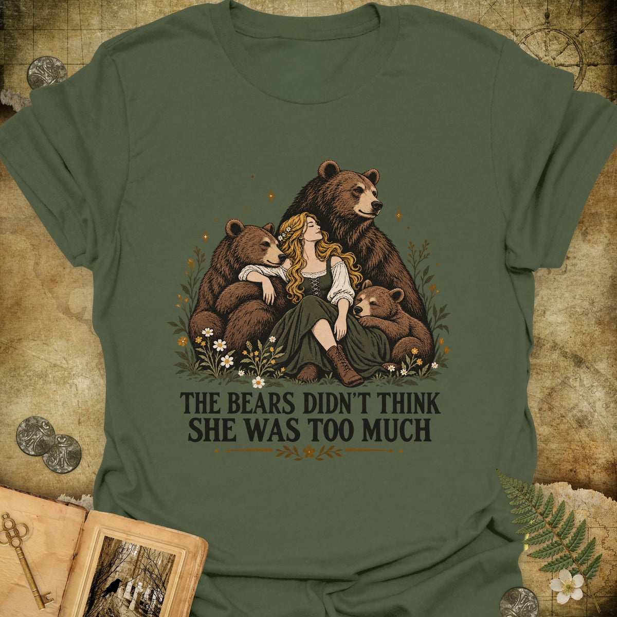 The Bears T-Shirt - Military Green
