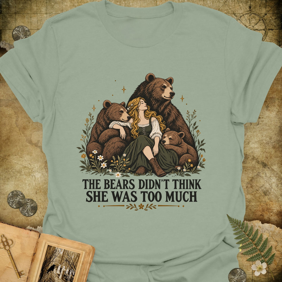 The Bears T-Shirt - Sage