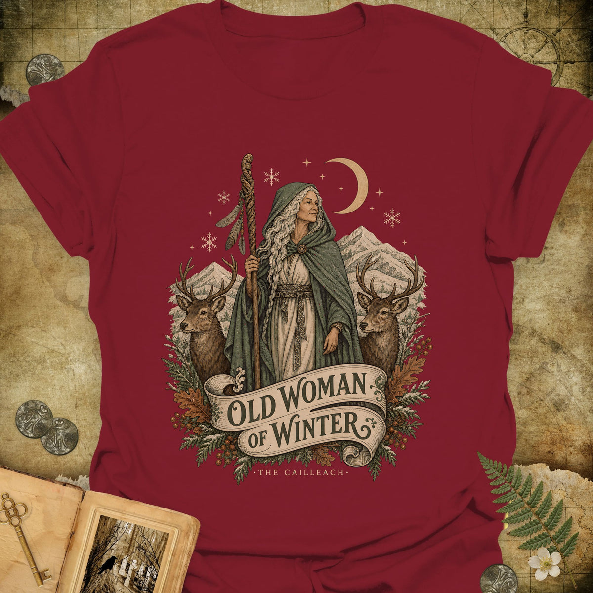 The Cailleach T-Shirt - Cardinal Red