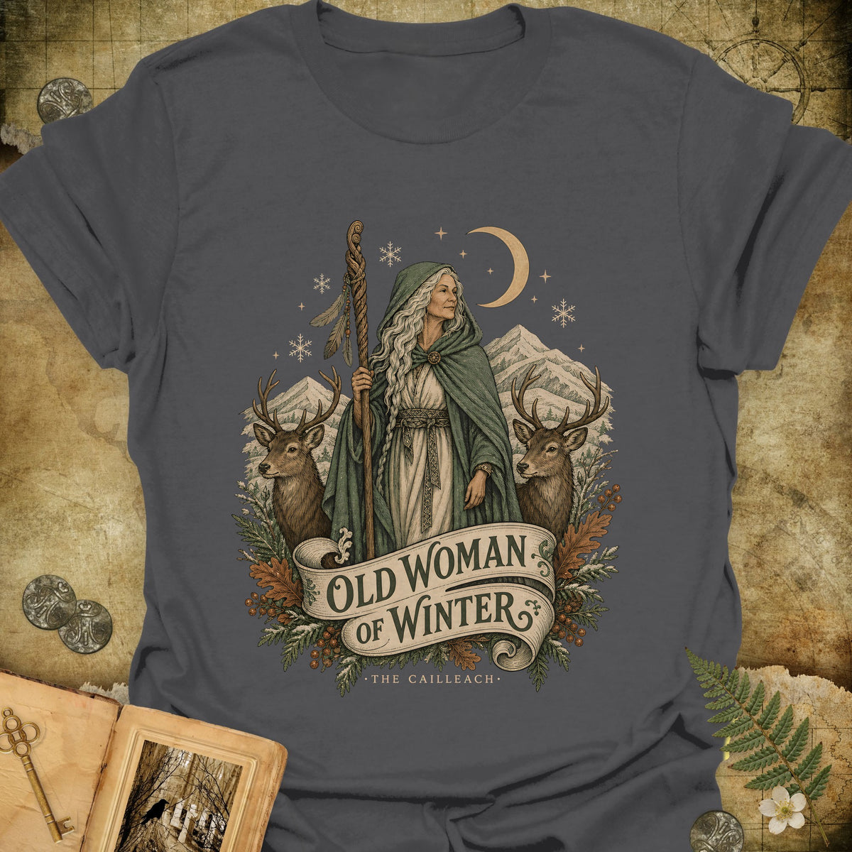 The Cailleach T-Shirt - Charcoal