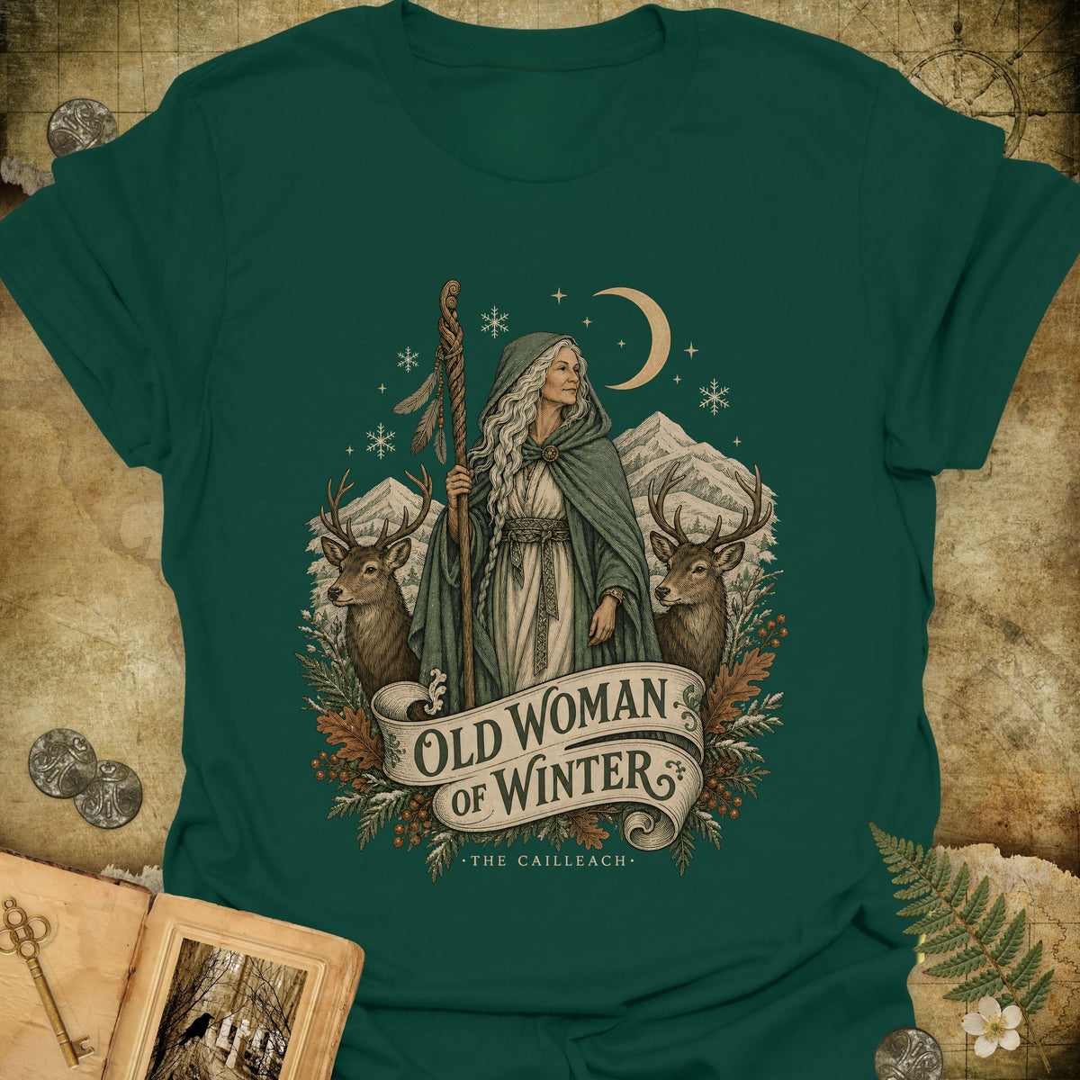The Cailleach T-Shirt - Forest Green