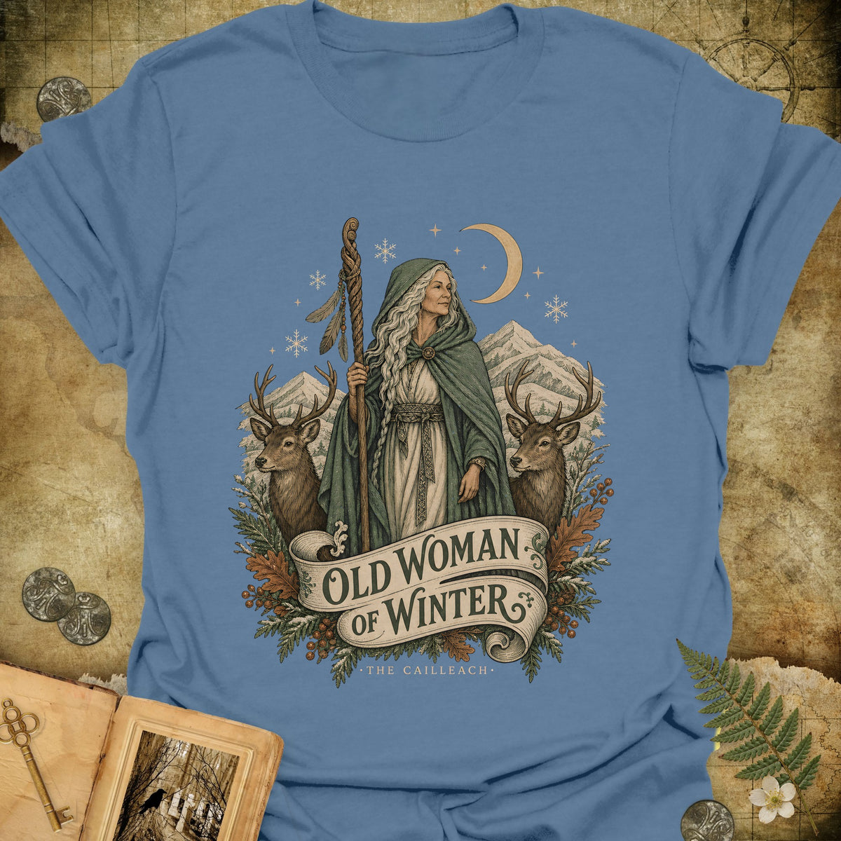 The Cailleach T-Shirt - Indigo Blue