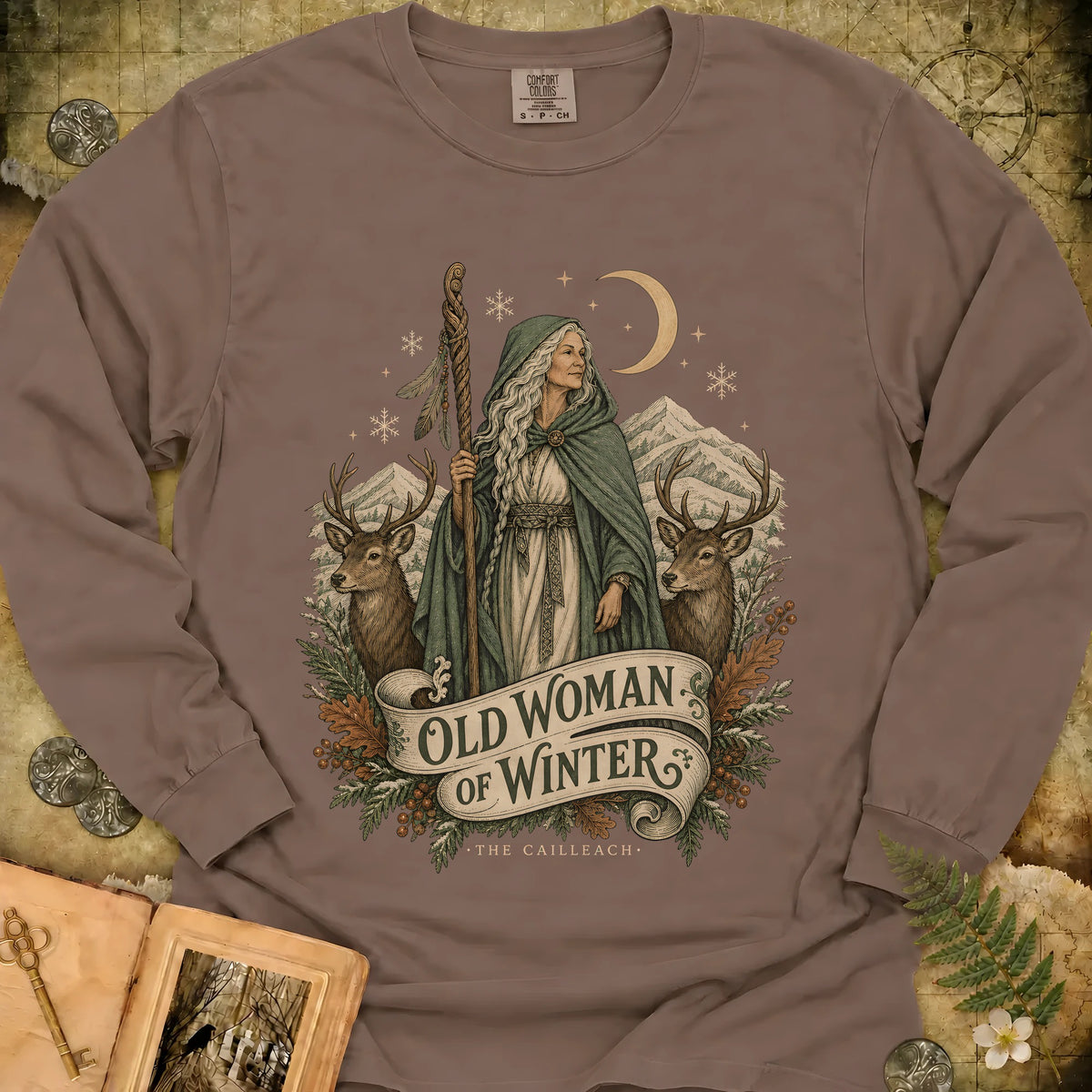 The Cailleach Long Sleeve T-Shirt - Espresso
