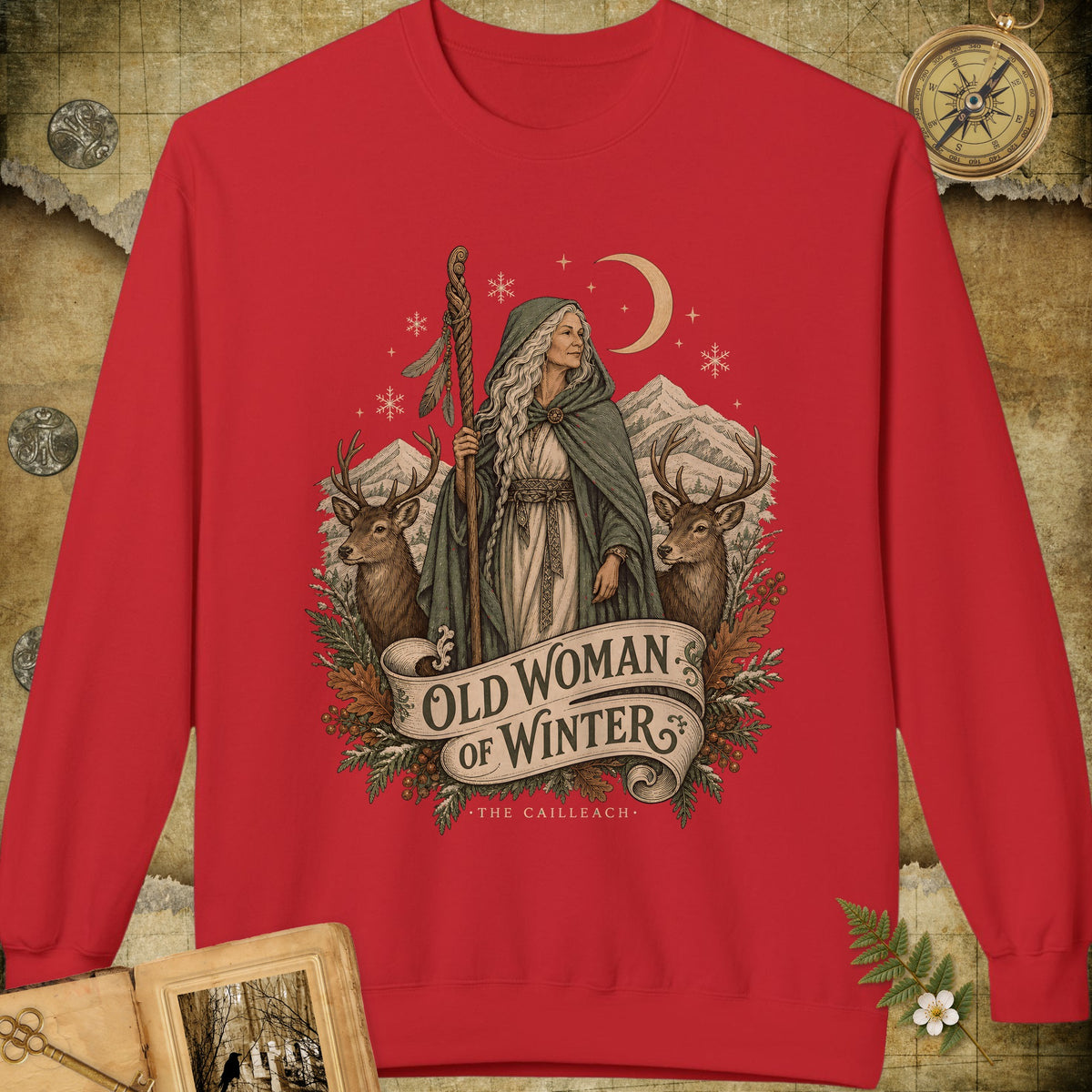 The Cailleach Sweatshirt - Red