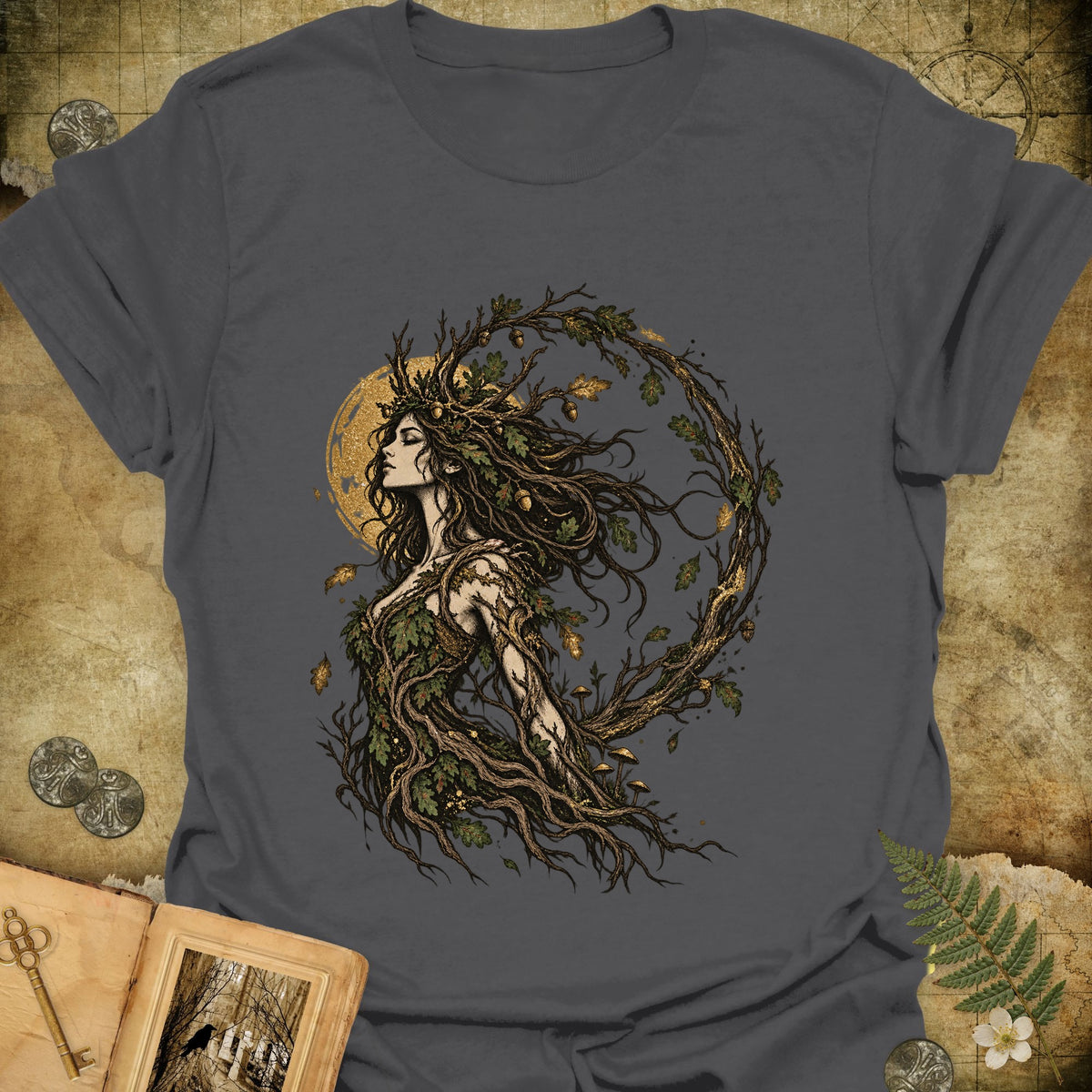 The Dryad T-Shirt - Charcoal