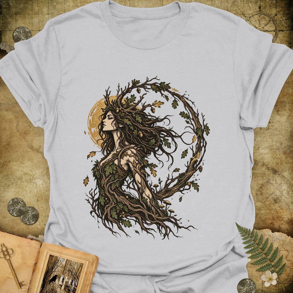 The Dryad T-Shirt - Ice Grey