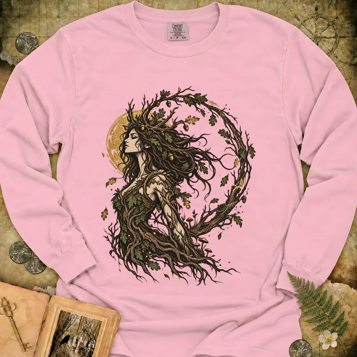The Dryad Long Sleeve T-Shirt - Blossom