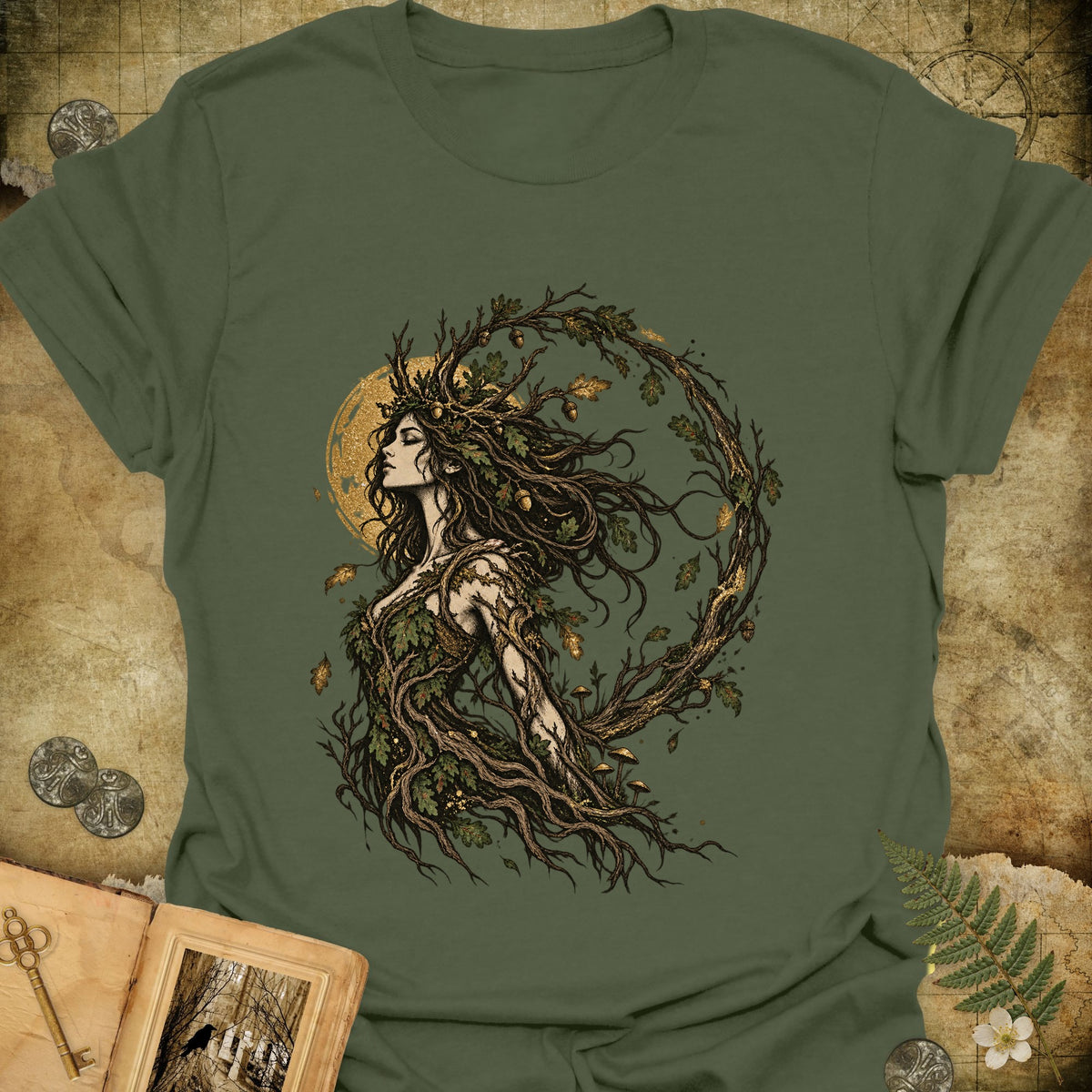 The Dryad T-Shirt - Military Green