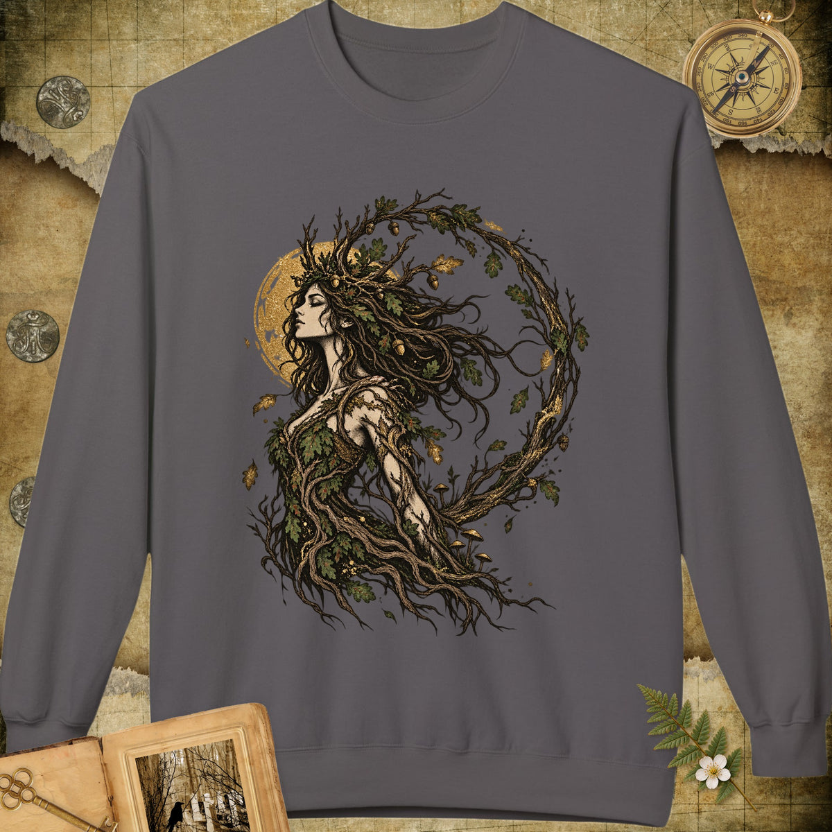 The Dryad Sweatshirt - Charcoal