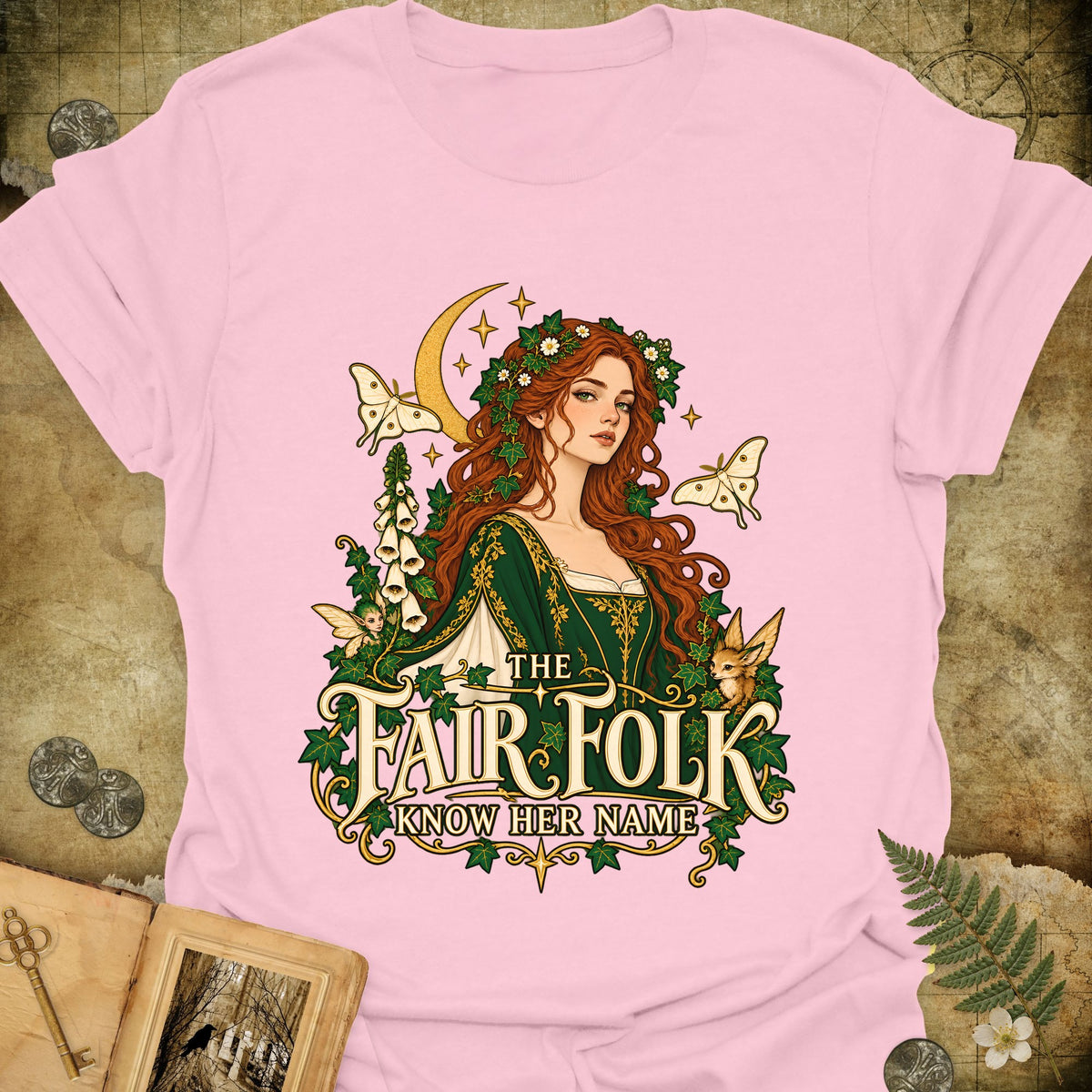The Fair Folk T-Shirt - Light Pink