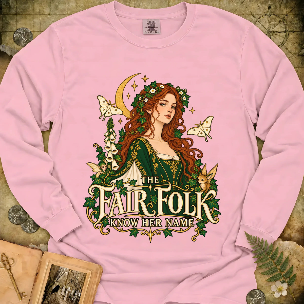 The Fair Folk Long Sleeve T-Shirt - Blossom