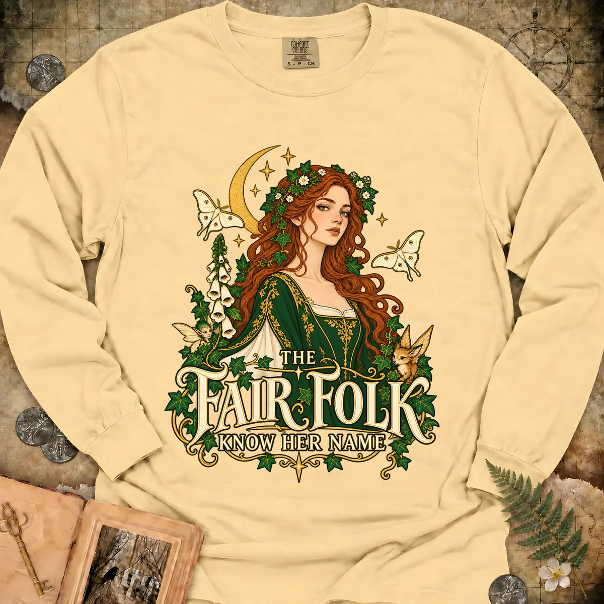 The Fair Folk Long Sleeve T-Shirt - Butter
