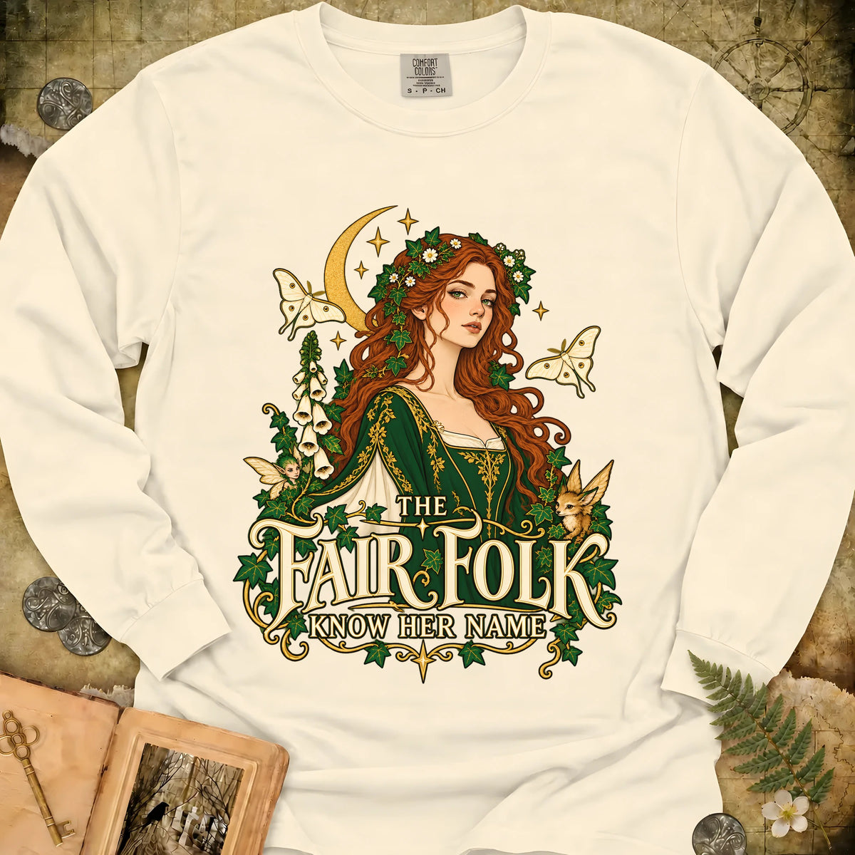 The Fair Folk Long Sleeve T-Shirt - Ivory