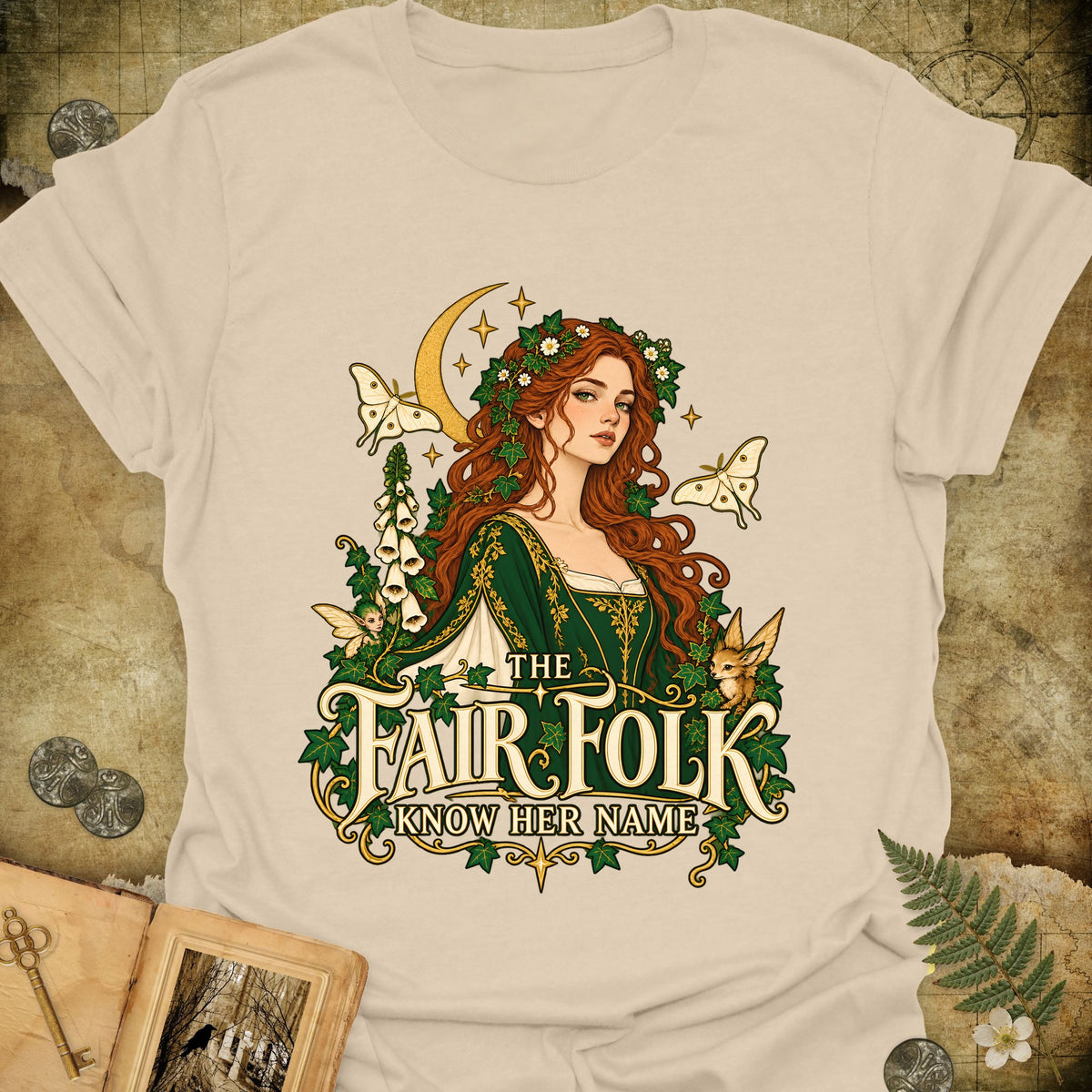 The Fair Folk T-Shirt - Sand
