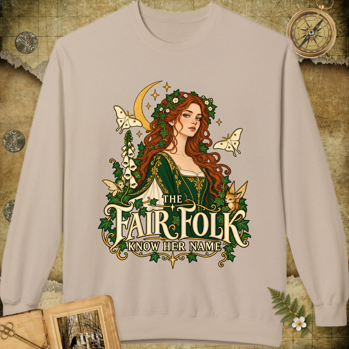 The Fair Folk Sweatshirt - Sand
