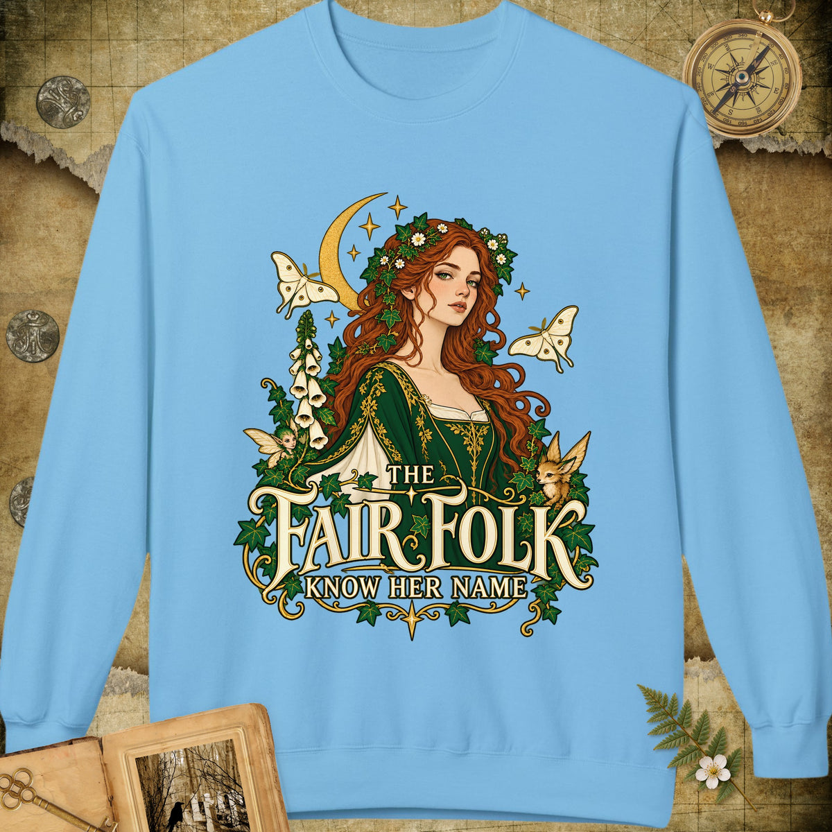 The Fair Folk Sweatshirt - Sky