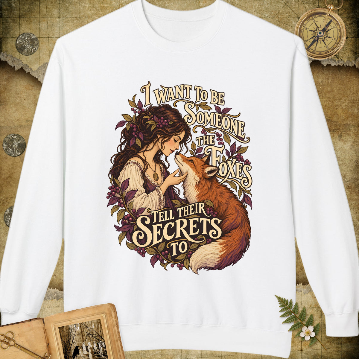 The Foxes Secrets Sweatshirt - White