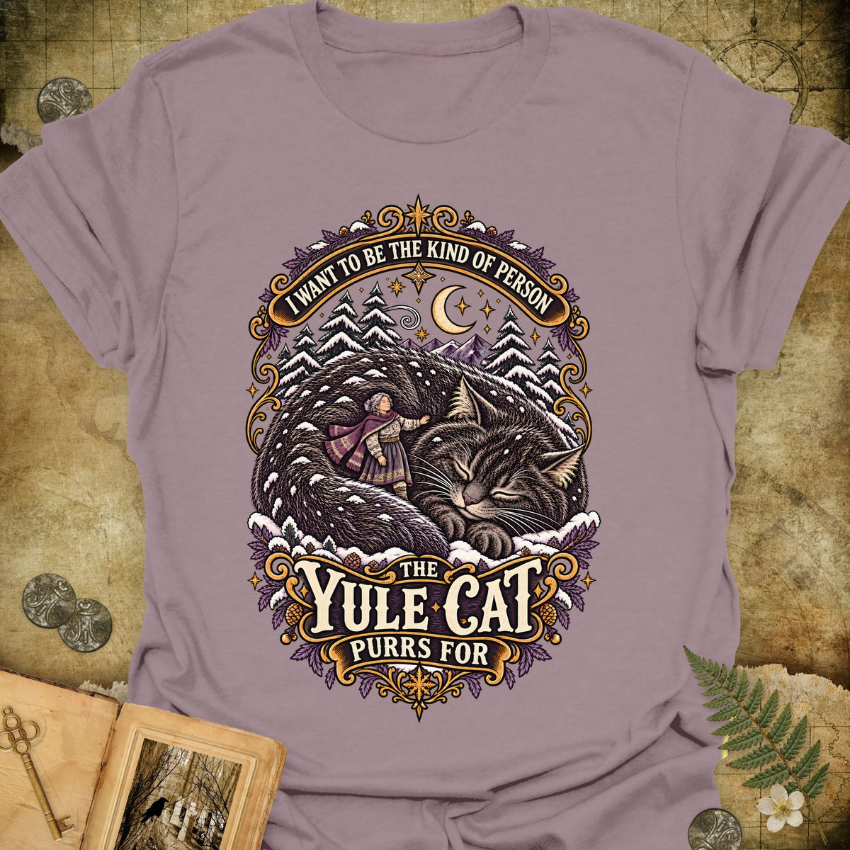 The Kind Of Person The Yule Cat Purrs For T-Shirt - Paragon