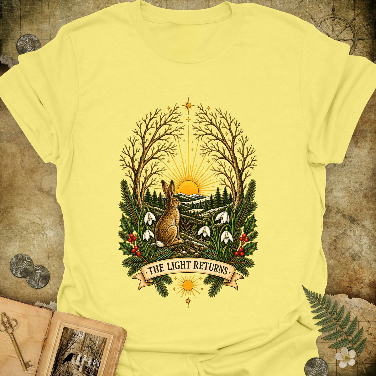 The Light Returns T-Shirt - Cornsilk