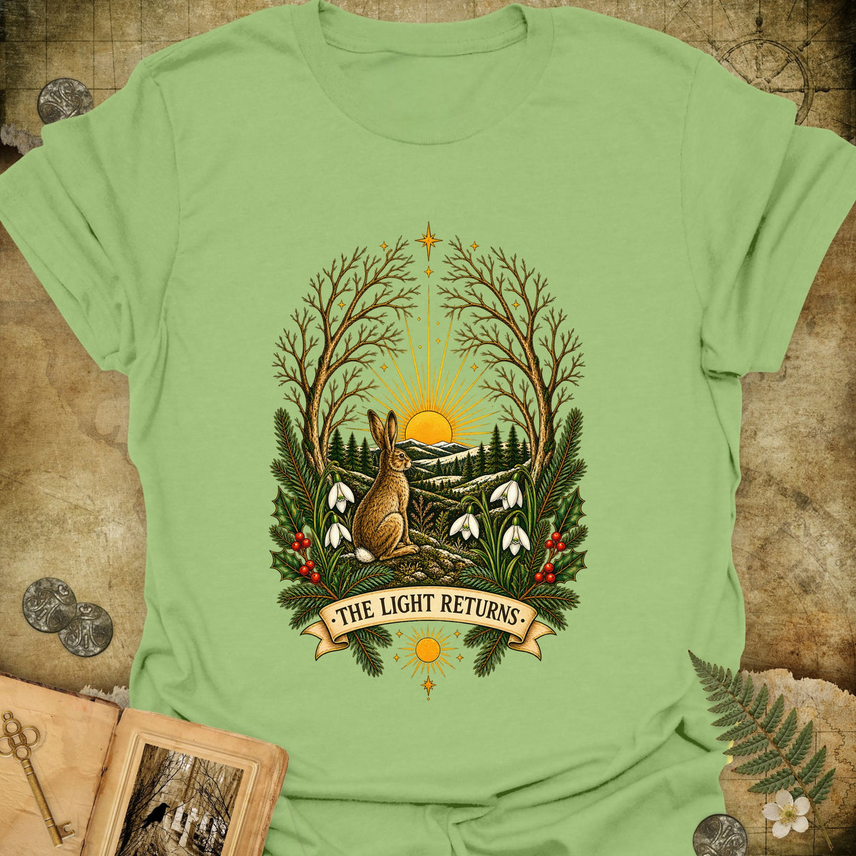 The Light Returns T-Shirt - Kiwi