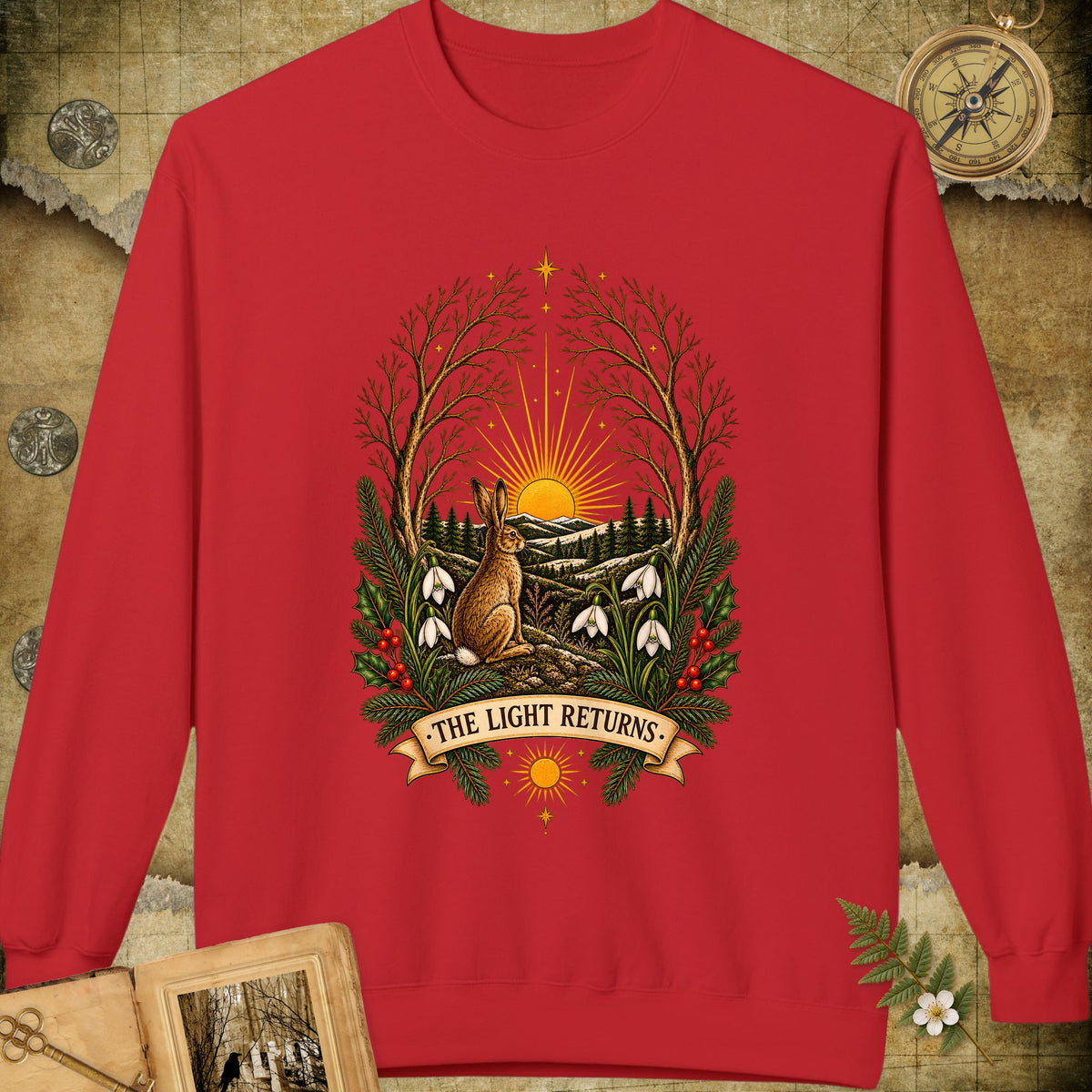 The Light Returns Sweatshirt - Red