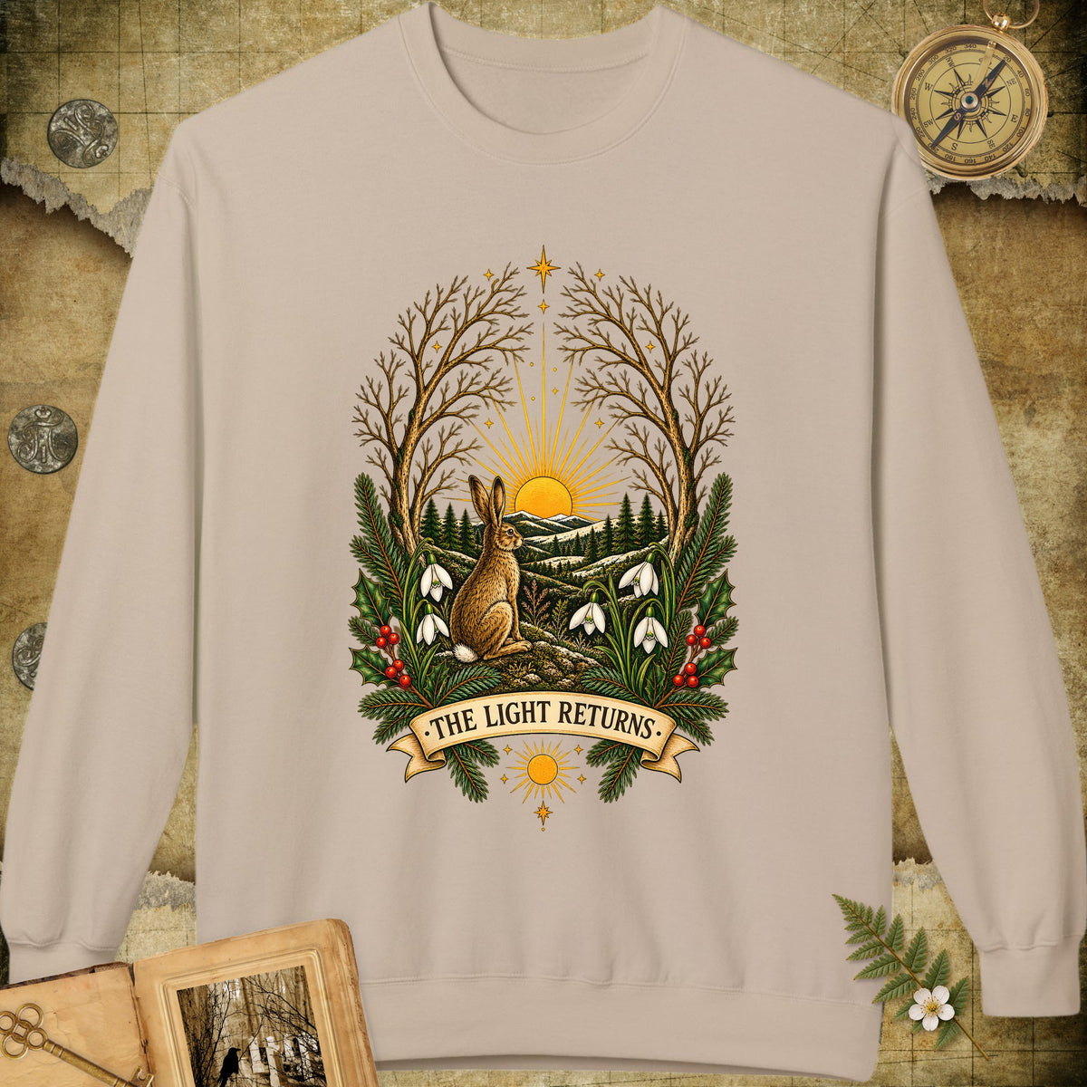 The Light Returns Sweatshirt - Sand