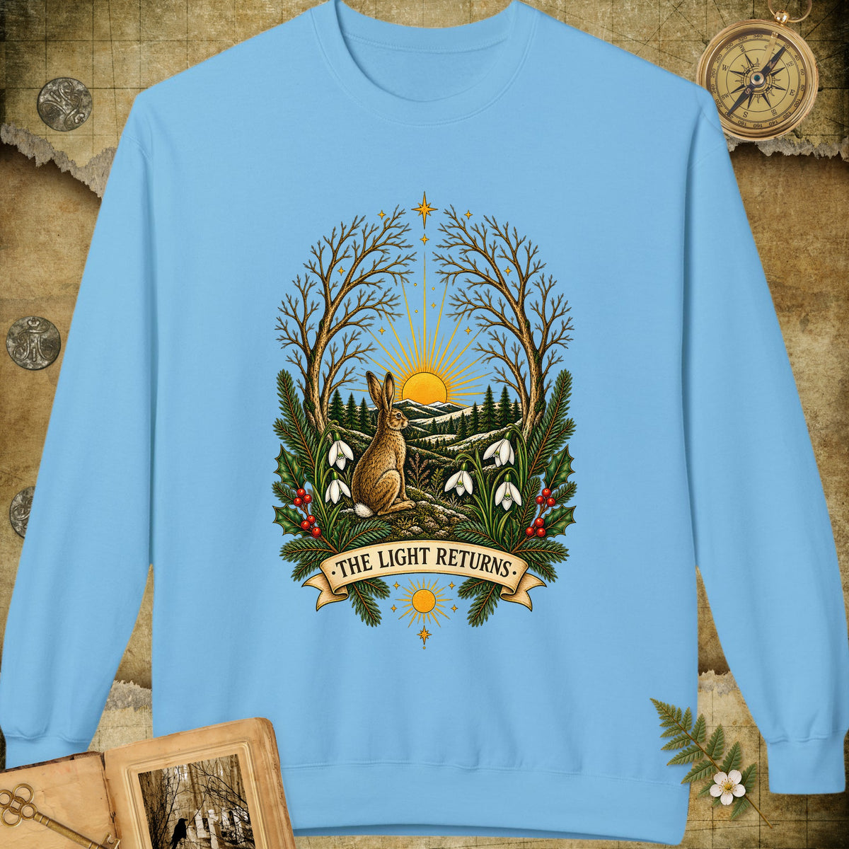 The Light Returns Sweatshirt - Sky