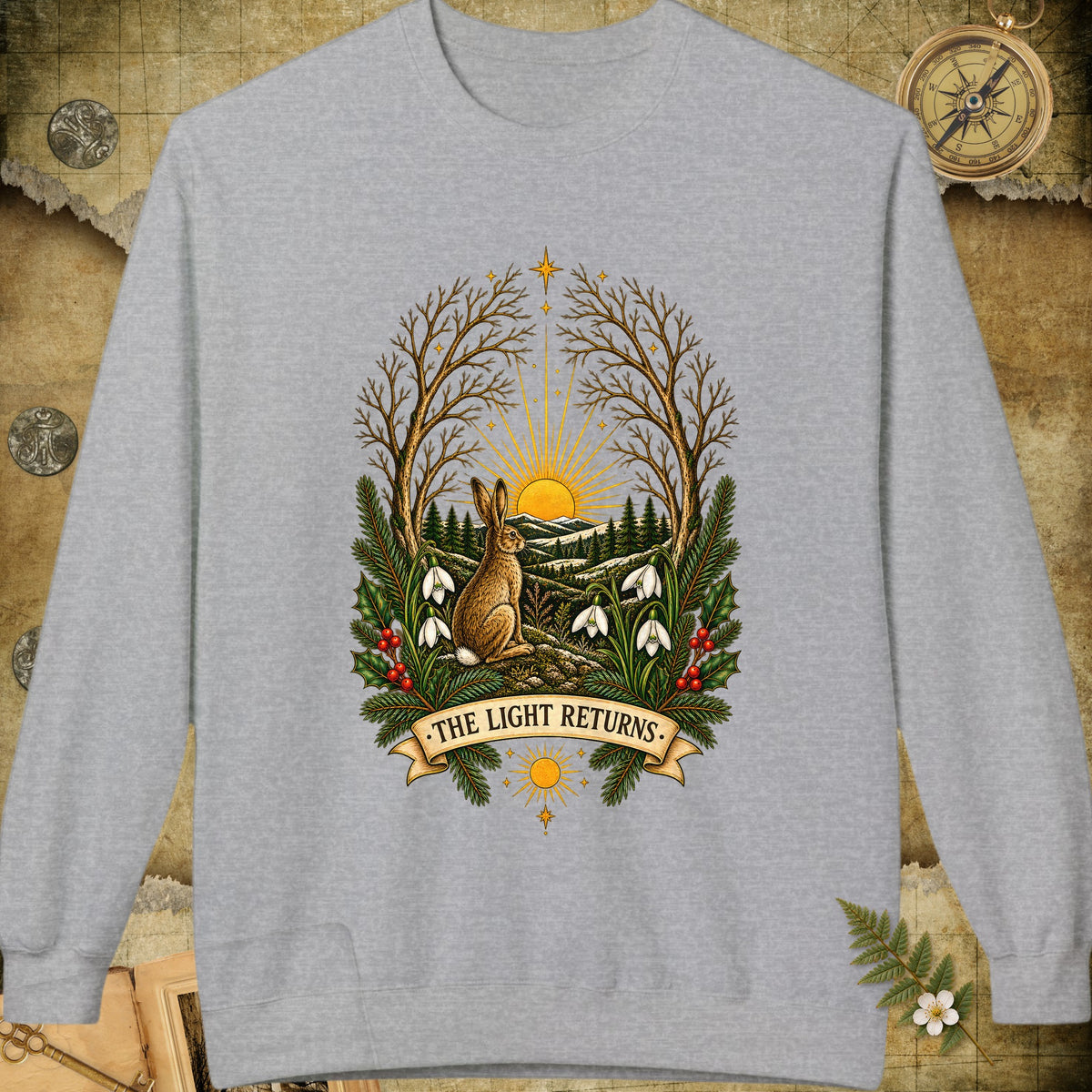 The Light Returns Sweatshirt - Sport Grey