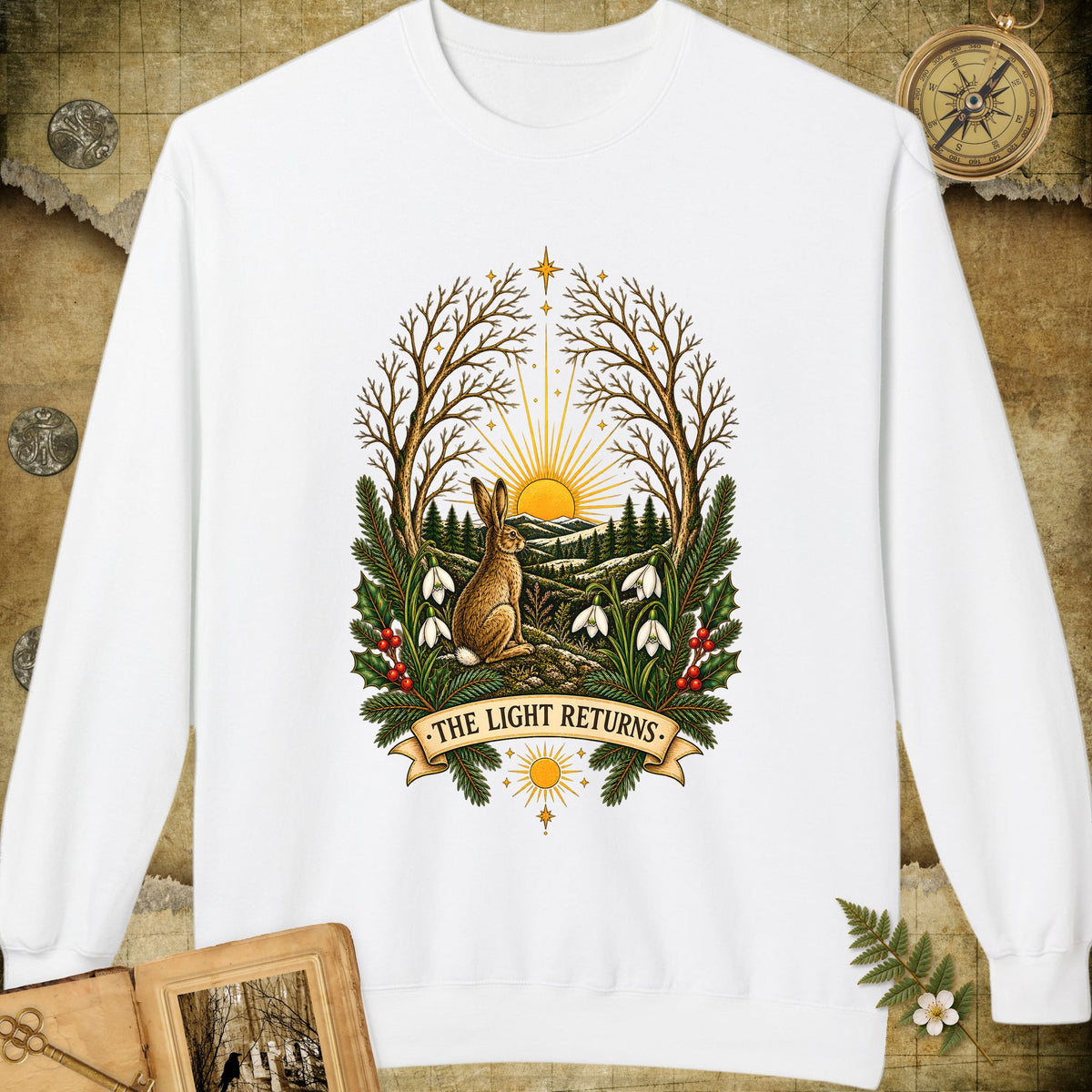 The Light Returns Sweatshirt - White