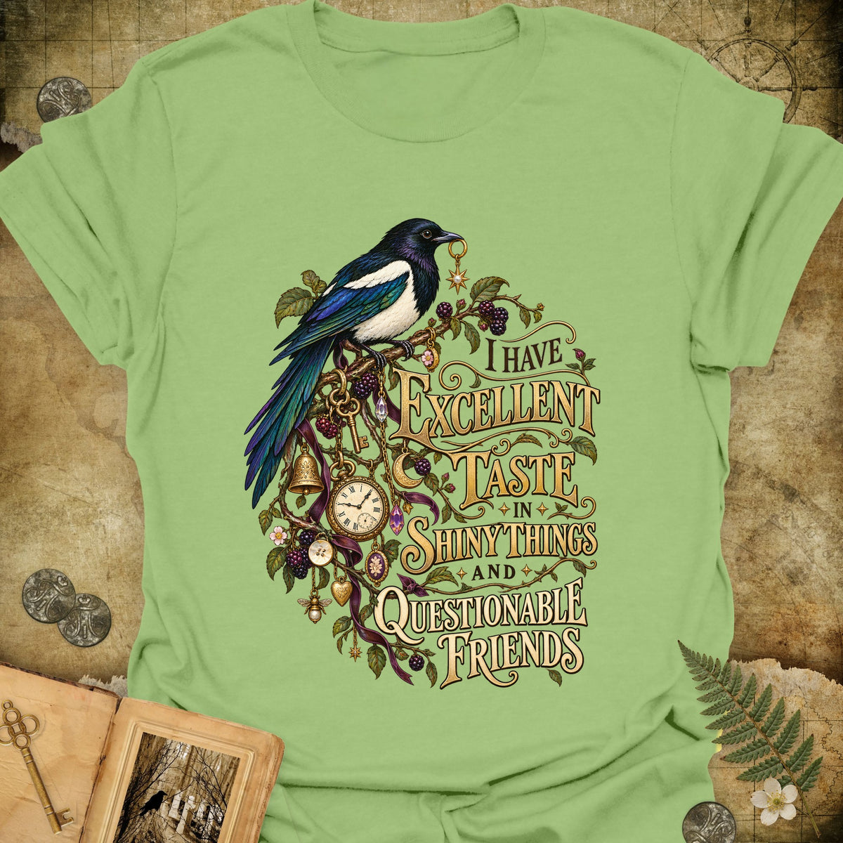 The Magpie Society T-Shirt - Kiwi